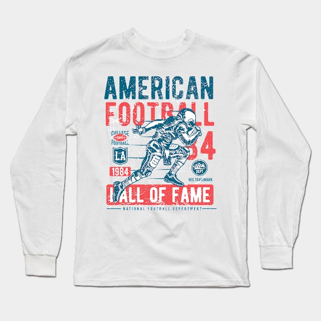 American Football Player Long Sleeve T-Shirt by Gotitcovered